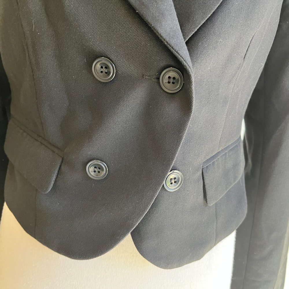 Dotti Black Tailored Button Up Long Sleeve Classic Career Jacket Size 10 - Picture 3 of 12